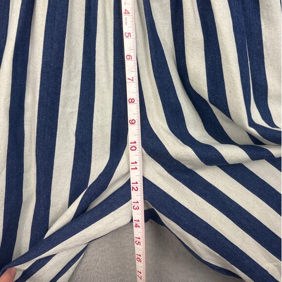 Nancy Stella Soto Denim Striped Leisure Suit Size S Avant Garde Designer Rare - Picture 4 of 12